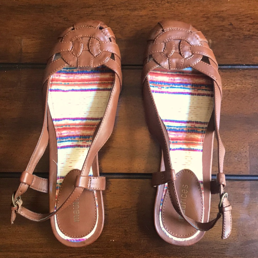 Cognac sandals
